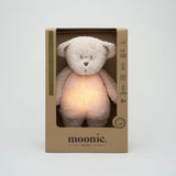 Moonie Rose 2.0 Organic Humming Bjørn Med White Noise og en Lampe