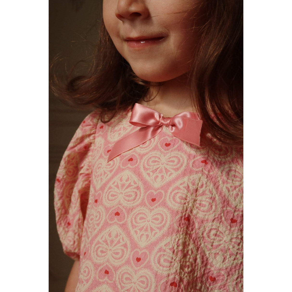 Konges Sløjd Lacy Pink Ava Ss Bluse GOTS