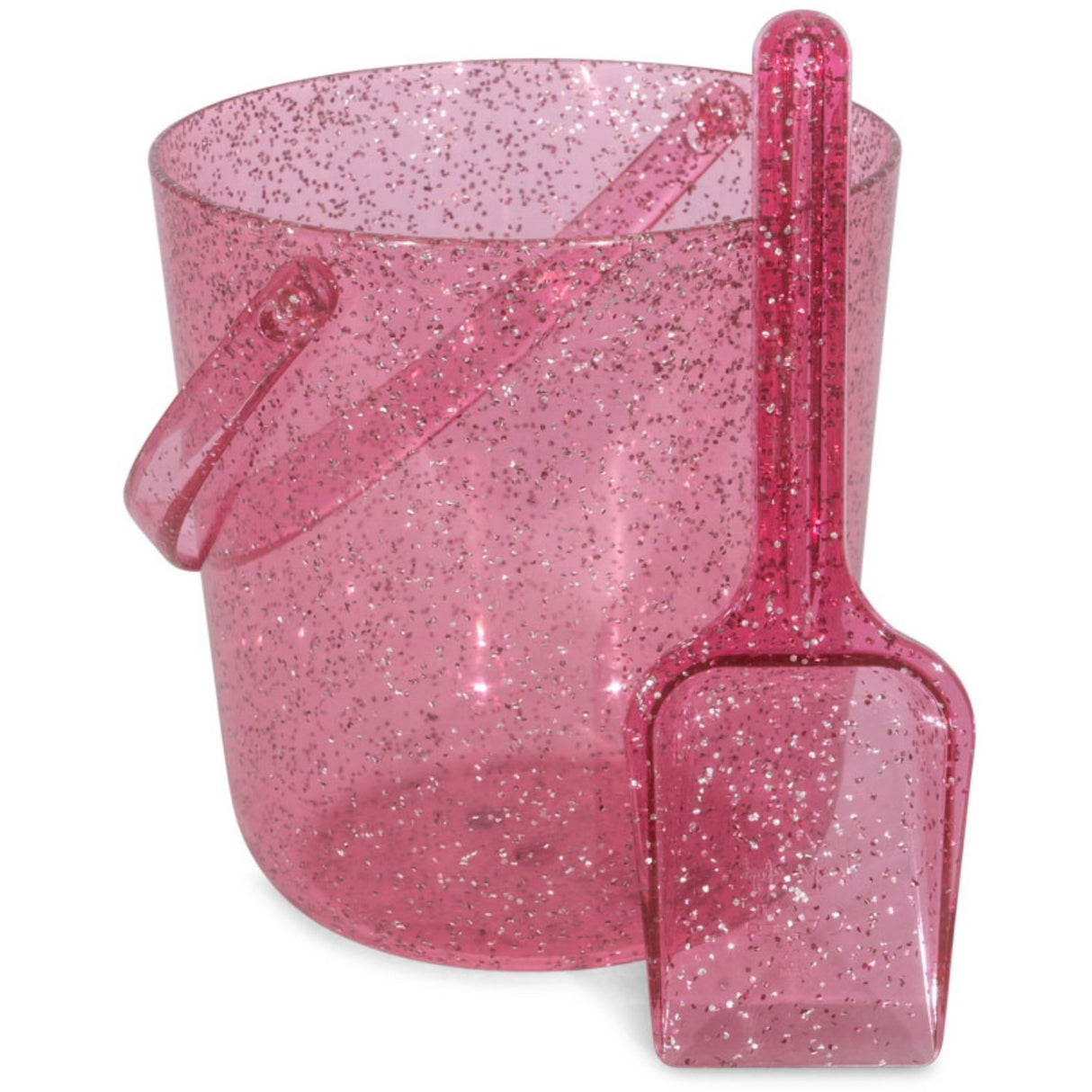 Konges Sløjd Sparkling Pink Strand Spand og Skovl Glitter
