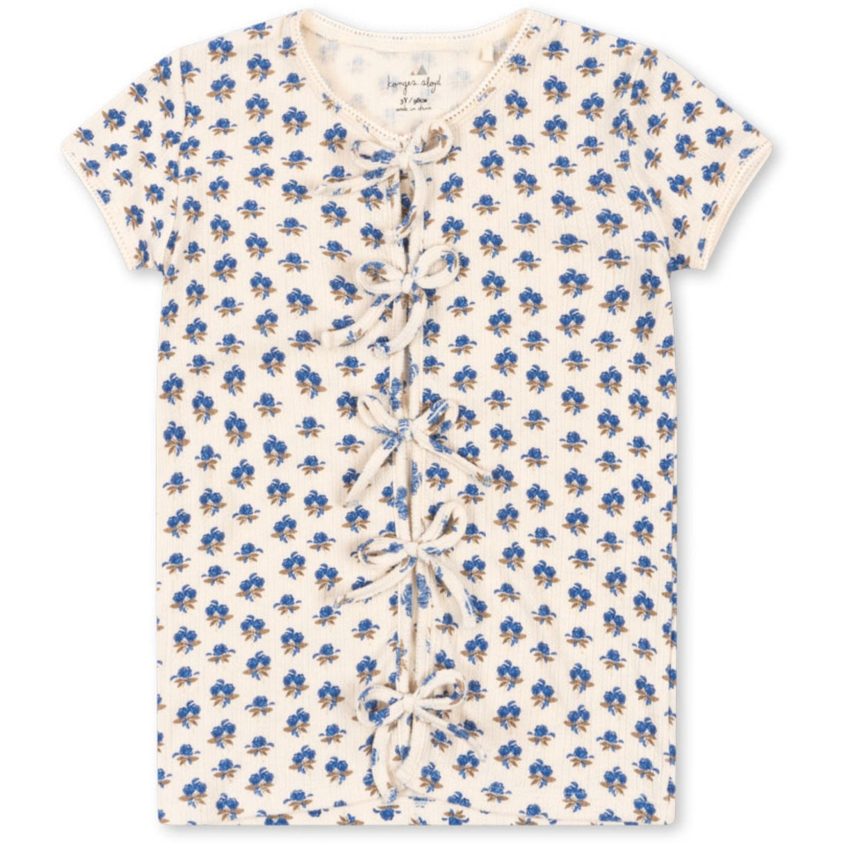 Konges Sløjd Piccoloblu Gold Mulli Tee GOTS