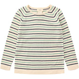 Copenhagen Colors Cream/Navy/Sky Blue Comb. Strik Bluse