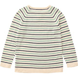 Copenhagen Colors Cream/Navy/Sky Blue Comb. Strik Bluse