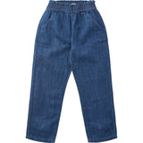 Copenhagen Colors Dark Indigo Blue Washed Organic Chinos M. Sløjfe Regular Fit