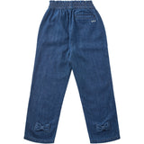 Copenhagen Colors Dark Indigo Blue Washed Organic Chinos M. Sløjfe Regular Fit