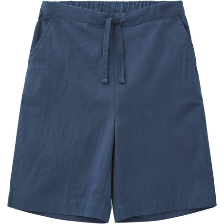 COPENHAGEN COLORS Navy Poplin Shorts med snøre