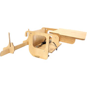 Duck Woodworks Natural High Stol Add-on Til læringstårn