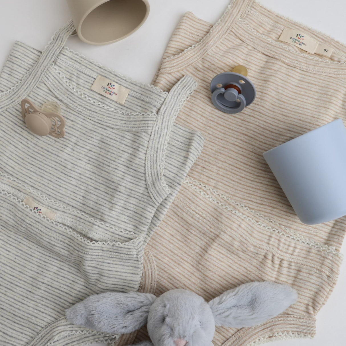 COPENHAGEN COLORS Grey Stripe Stroptop of Underbukser Striped