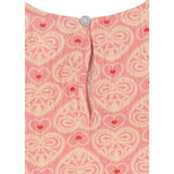 Konges Sløjd Lacy Pink Ava Ss Bluse GOTS