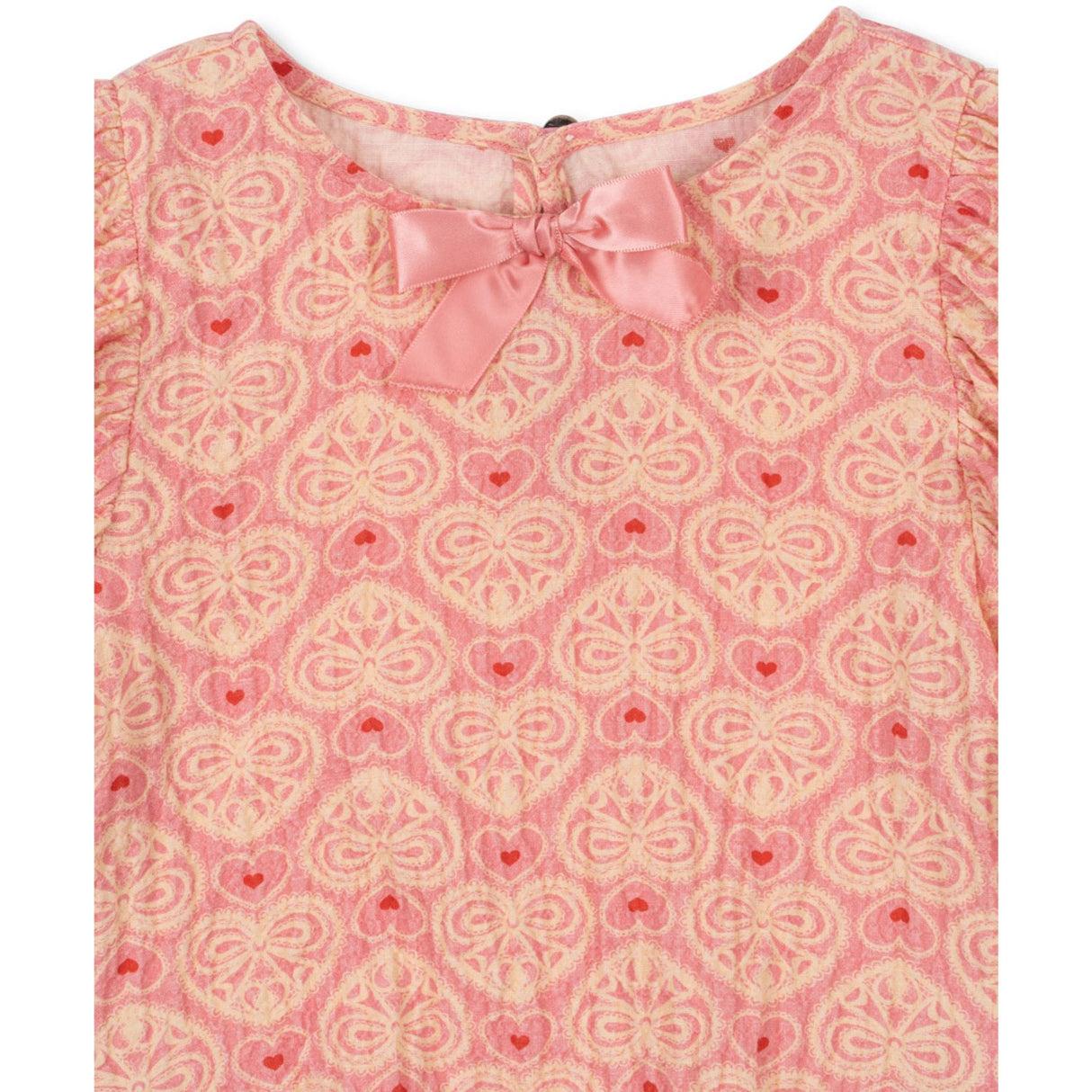 Konges Sløjd Lacy Pink Ava Ss Bluse GOTS