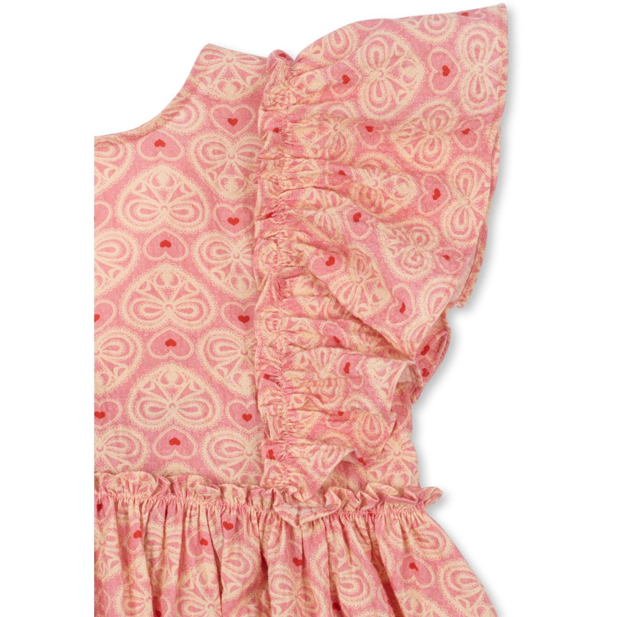 Konges Sløjd Lacy Pink Ava Sløjfe Kjole GOTS