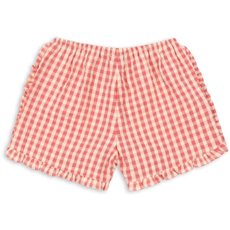 Konges Sløjd Flamingo Plume Check Kim Flæse Shorts GOTS