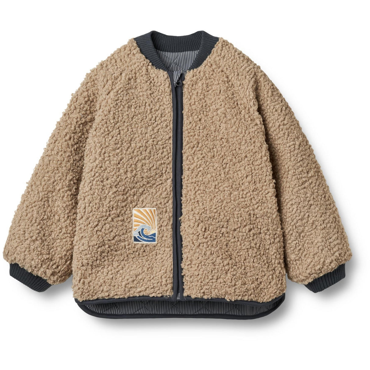 Wheat Ink Stripe Vendbar Thermo Jakke Lake