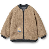 Wheat Ink Stripe Vendbar Thermo Jakke Lake