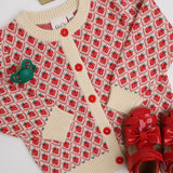 Flöss Soft White Berry Zuri Cardigan