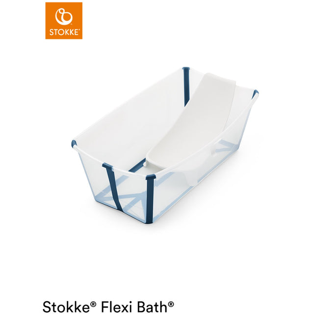 Stokke® Flexi Bath® Babybadekar m. Newborn Support Transparent Blue