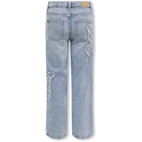 kids ONLY Light Blue Denim Butterflies Jenna Butterfly Wide Jeans Denim