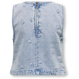 kids ONLY Light Blue Denim Butterfly Freja Butterfly Top Denim
