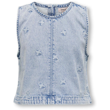 kids ONLY Light Blue Denim Butterfly Freja Butterfly Top Denim