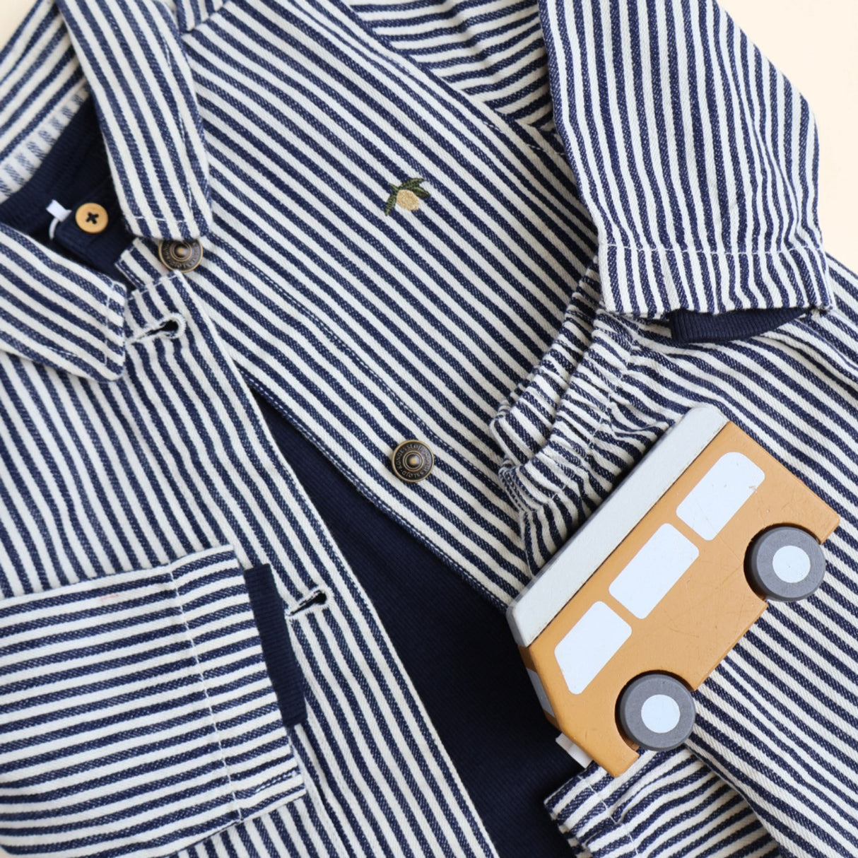 Konges Sløjd Naval Stripe Fender Jakke GOTS