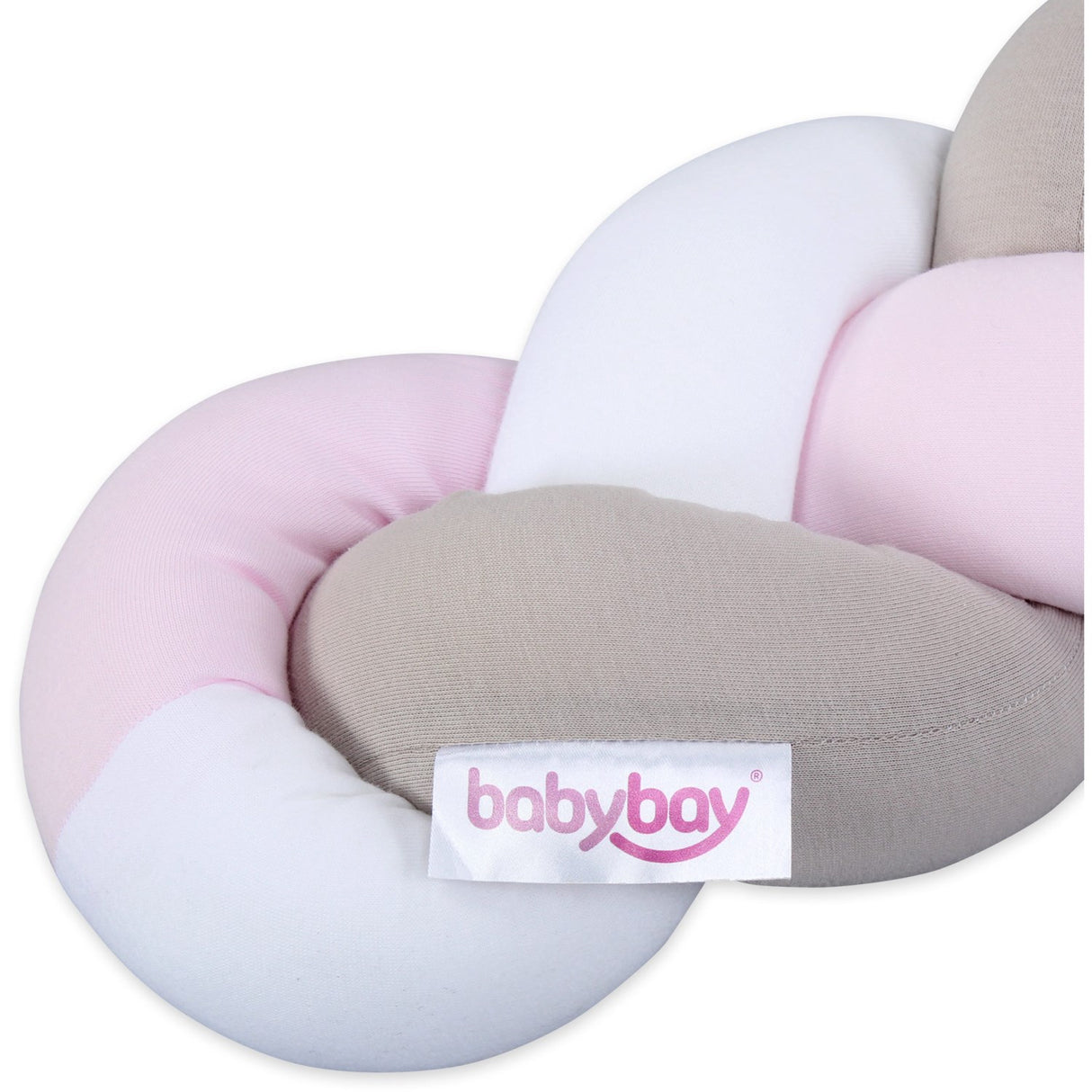 babybay® Flettet Sengerand White/Beige/Rosé 280 Cm