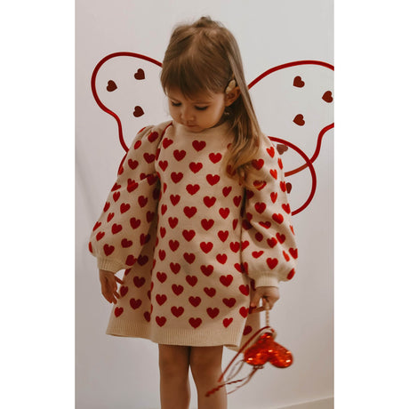 Fliink Pompeian Red/ Sandshell Alon Heart Kjole