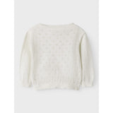 Lil'Atelier Coconut Milk Gliva Ivo Strik Cardigan