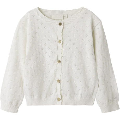 Lil'Atelier Coconut Milk Gliva Ivo Strik Cardigan
