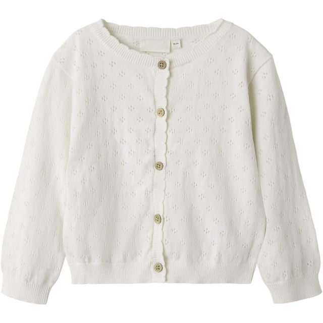 Lil'Atelier Coconut Milk Gliva Ivo Strik Cardigan