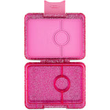 Yumbox Sparkle Pink Glitter / Clear Pink Tray Snack Size Small Bento Madkasse