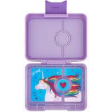 Yumbox Lavande Purple / Unicorn Tray Snack Size Bento Madkasse