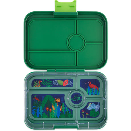 Yumbox Palm Green / Jungle Tray Leakproof Tapas XL 5 Bento Madkasse