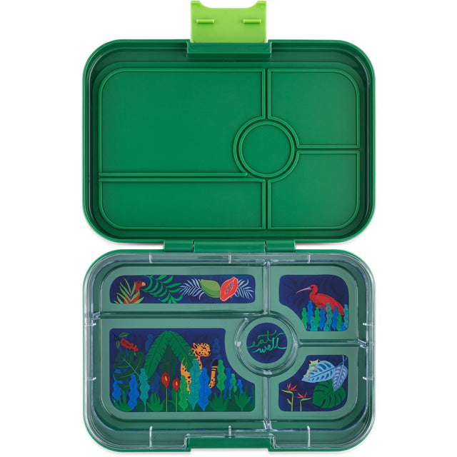 Yumbox Palm Green / Jungle Tray Leakproof Tapas XL 5 Bento Madkasse