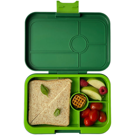 Yumbox Palm Green / Solid Lime Tray Leakproof Tapas XL 4 Bento Madkasse