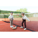 Silly Silas Oyster Grey Striped Footless Tights