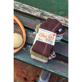 Silly Silas Oyster Grey Striped Footless Tights