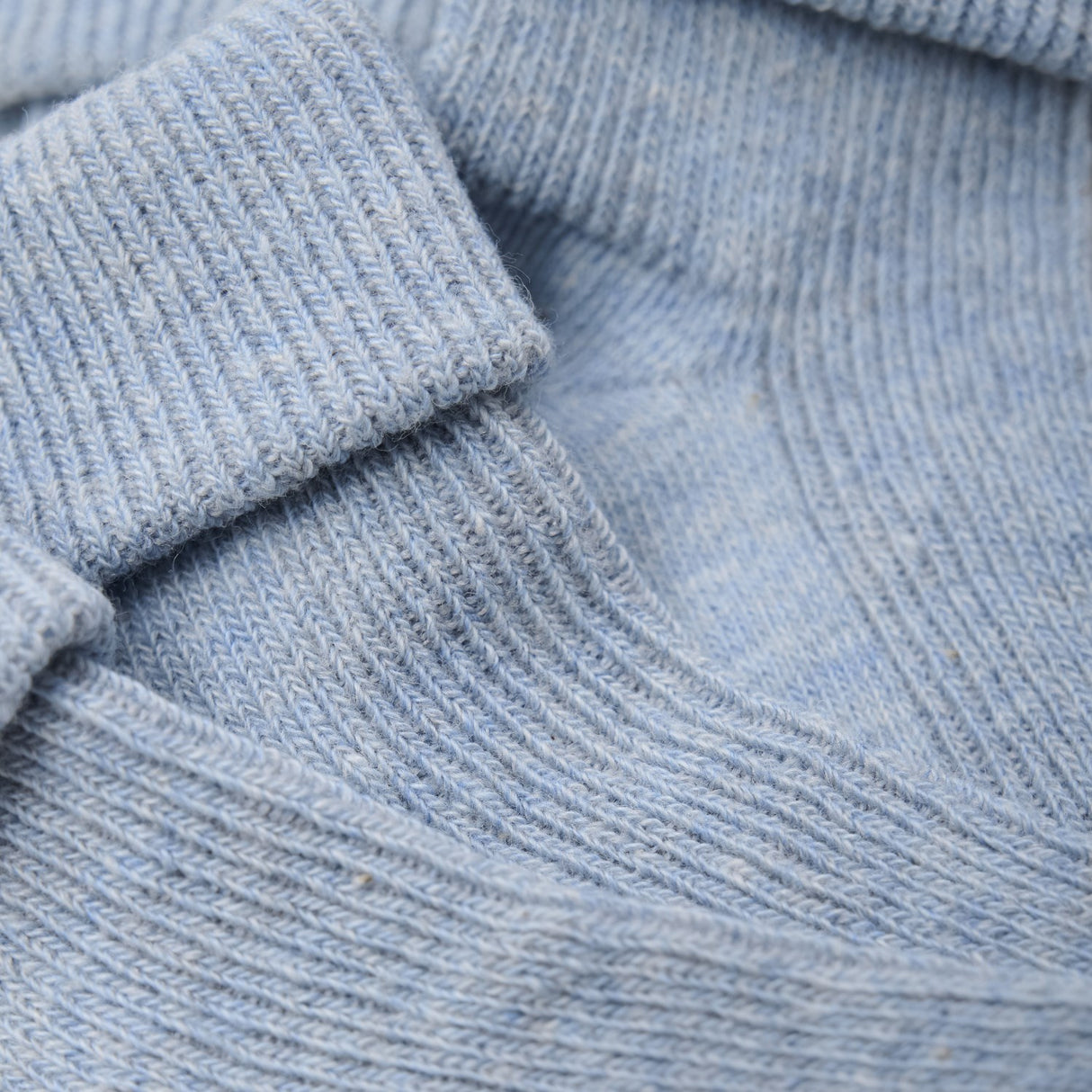 Minymo Winter Sky Baby Rib Strømpe Med Fold 2-Pak