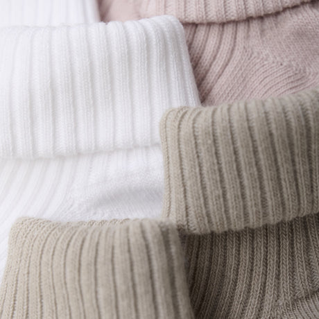 Minymo Shell Baby Strømpe Rib 3-Pak