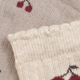 Minymo Light Taupe Strømper Med Lettuce Hem 2-Pak