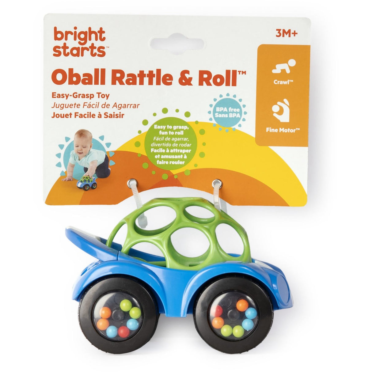 Bright Starts Blue Legetøj Bil Rangle & Roll Buggie™
