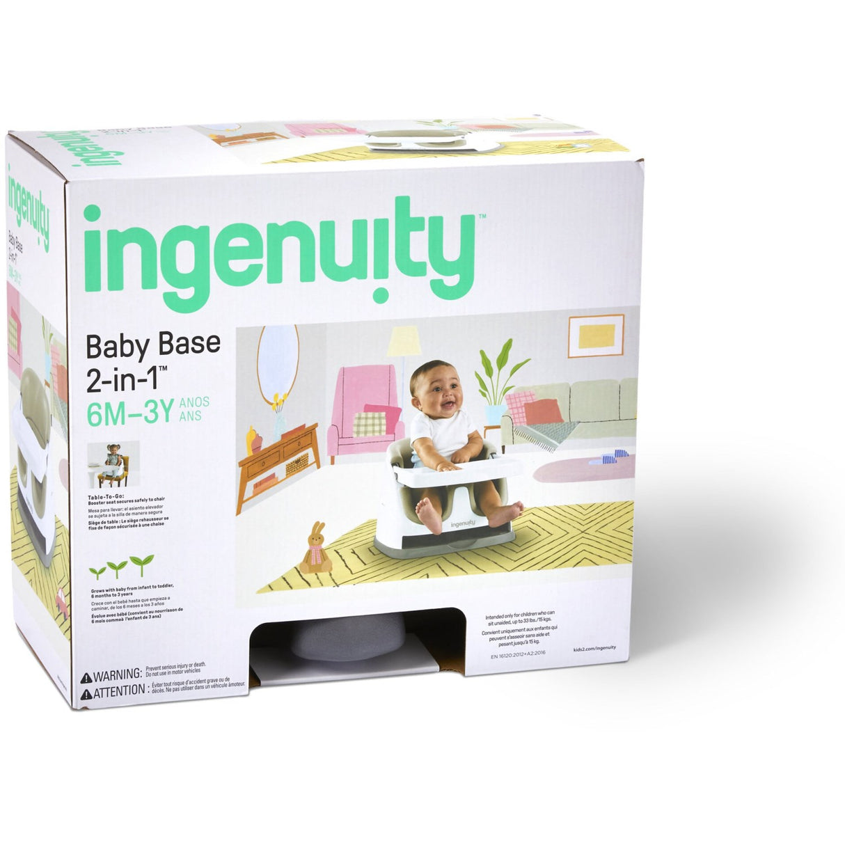 Ingenuity Baby Base 2-In-1 Sæde