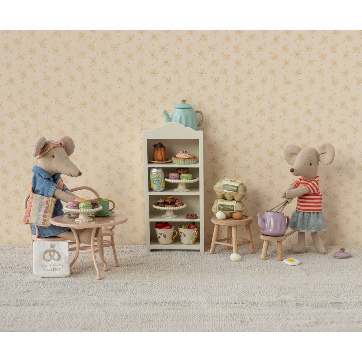 Maileg Denim Kjole Og Taske, Mor Mus