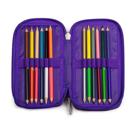 JEVA Unicorn Penalhus Med Fyld Twozip 8865