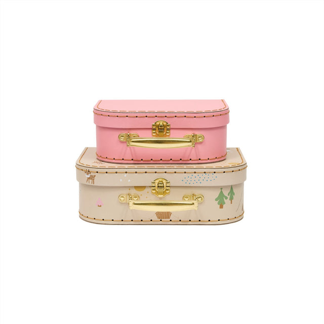 OYOY Friends In The Forest Deer & Duck Mini Kuffert 2-Pak