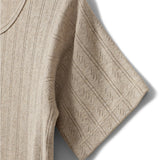 Sofie Schnoor Beige Pipersy Pointelle T-shirt