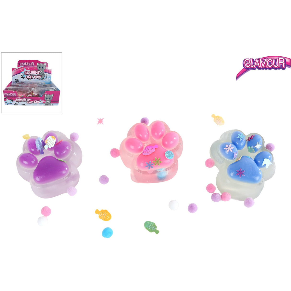 Trend Toys Blå Taba Squishy Cat Paw