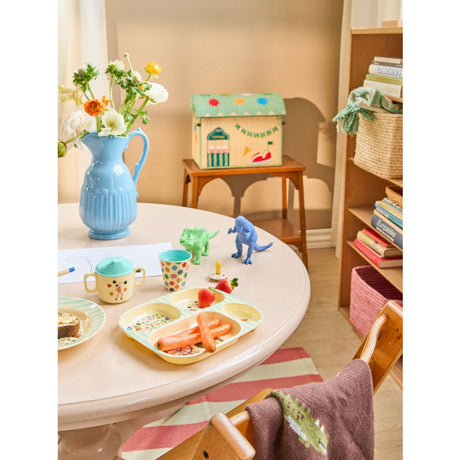 Rice Fun Fair Print Mint Melamine Kopper Small 6 Pak