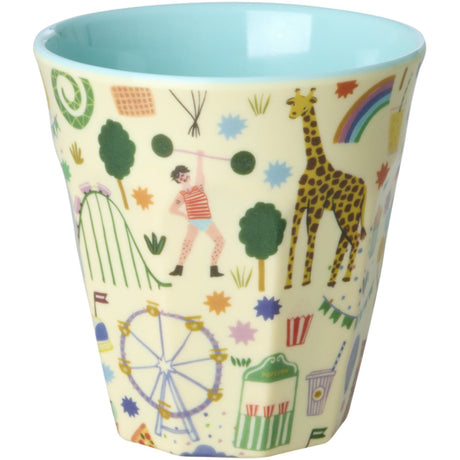 Rice Fun Fair Print Mint Melamine Kop Medium
