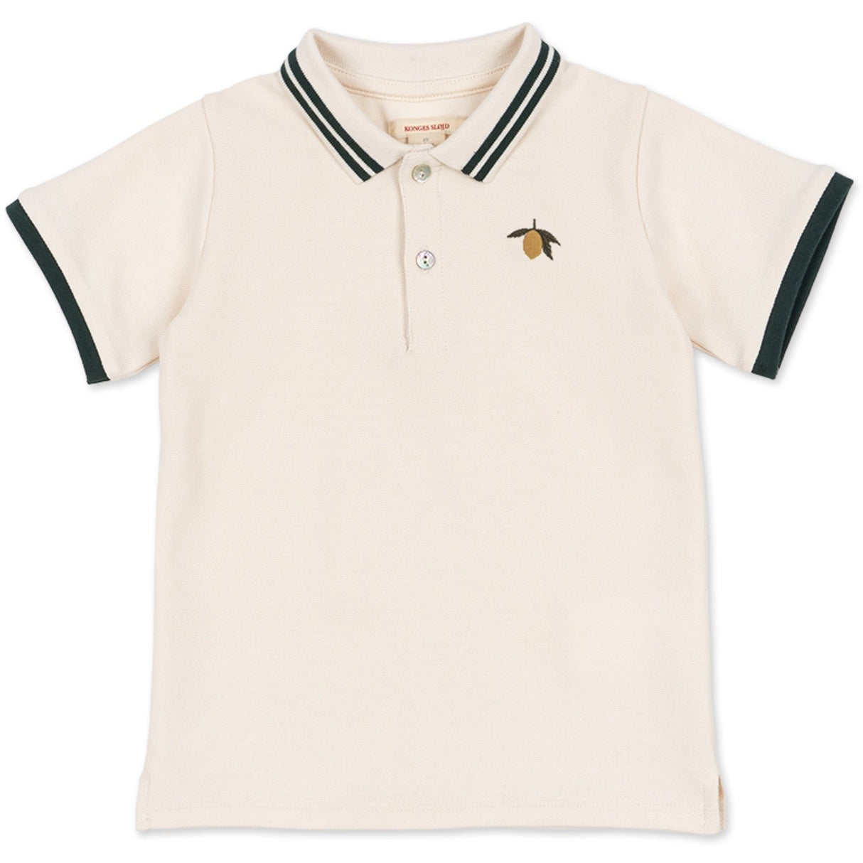 Konges Sløjd Antique White Florian Polo T-Shirt GOTS