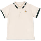 Konges Sløjd Antique White Florian Polo T-Shirt GOTS
