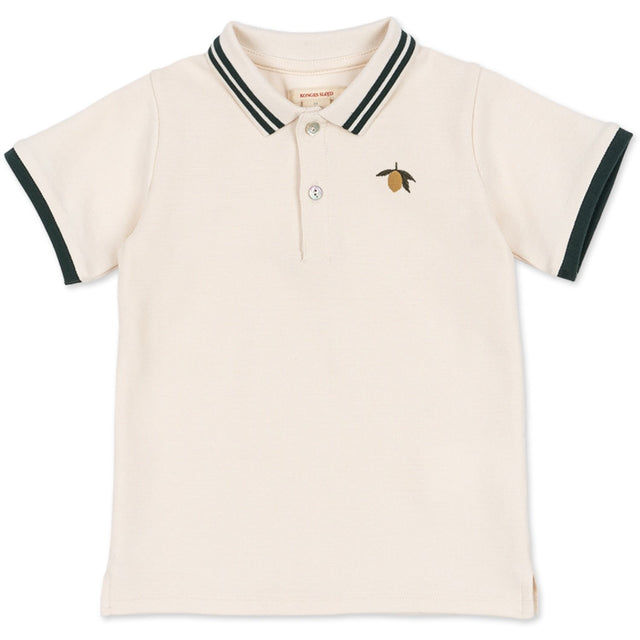 Konges Sløjd Antique White Florian Polo T-Shirt GOTS